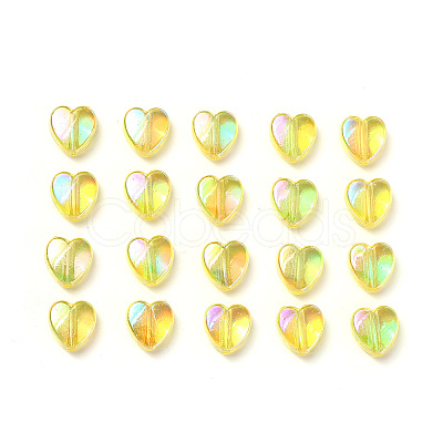 100Pcs Eco-Friendly Transparent Acrylic Beads TACR-YW0001-07E-1