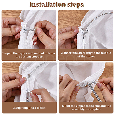 2 Styles Non-Woven Fabric Filter Bag AJEW-CP0010-65A-1