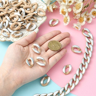 100Pcs Acrylic Linking Rings SACR-CJ0001-35S-1