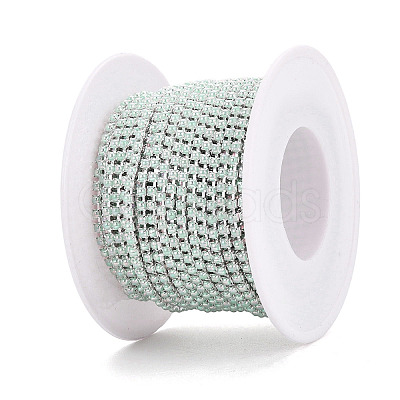 Iron & ABS Plastic Imitation Pearl Tennis Chains CH-Q006-01A-15-1