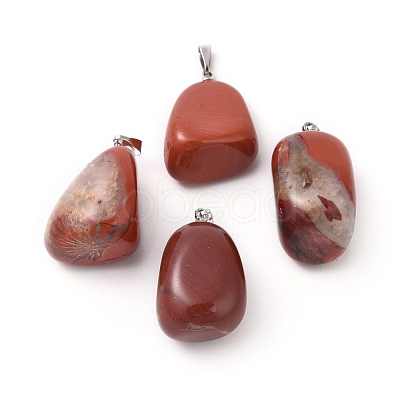 Natural Red Jasper Pendants G-k302-B15-1