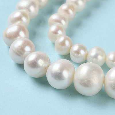 Natural Cultured Freshwater Pearl Beads Strands PEAR-E018-67-1