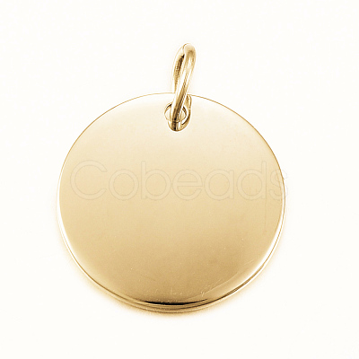 Smooth Surface 304 Stainless Steel Pendants STAS-H424-26G-1