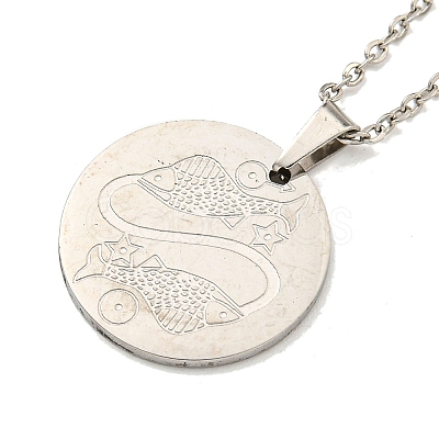 Non-Tarnish Constellation Pendant Necklaces NJEW-S422-04P-12-1
