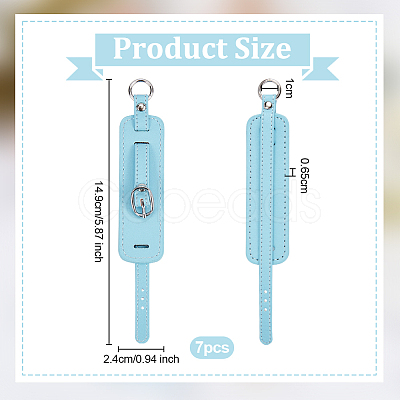 PU Leather Pendant Decorations AJEW-WH0270-193B-1
