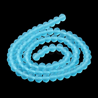 Transparent Glass Beads Strands X-EGLA-A034-T10mm-MD08-1