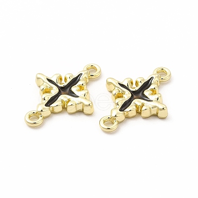 Rack Plating Alloy Enamel Connector Charms FIND-G051-02LG-02-1
