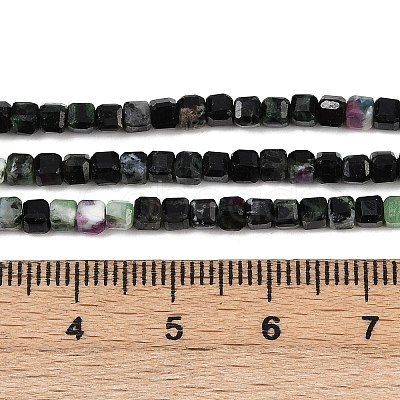 Natural Ruby in Zoisite Beads Strands G-RM2025-C37-B-1