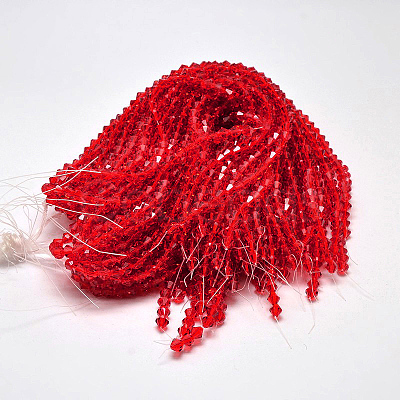 Transparent Glass Beads Strands EGLA-A039-T4mm-D14-1