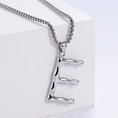 Minimalist chic collarbone necklace with 26 English letters design LW4134-31-1