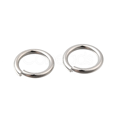 Brass Open Jump Rings KK-B147-03F-P-1