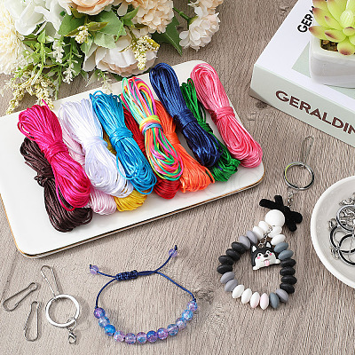 DIY Keychain Jewelry Making Finding Kits DIY-SP0003-19-1