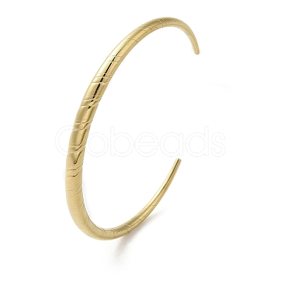304 Stainless Steel Open Cuff Bangles BJEW-K241-02E-G-1