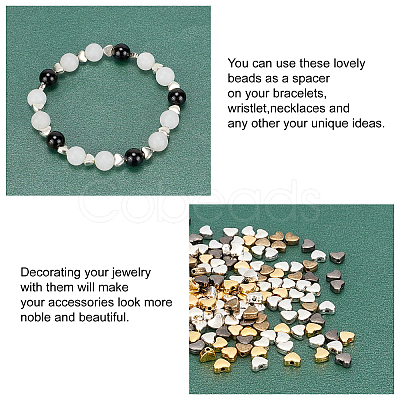 420Pcs 6 Colors Tibetan Style Alloy Beads TIBEB-PH0004-89-1