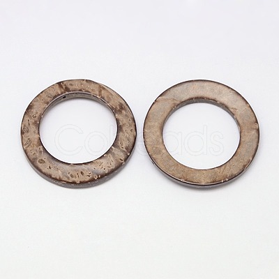 Wood Jewelry Findings Coconut Linking Rings X-COCO-O006A-12-1
