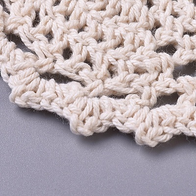 Woven Crochet Coasters Table Mats DIY-WH0157-09-1