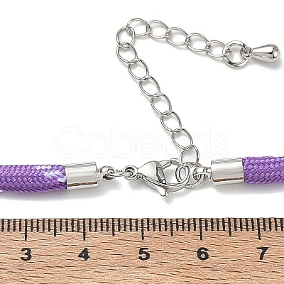 Ployester Core-Wrapped Round Cord Necklace Making KK-CBACFA2-03P-28-1