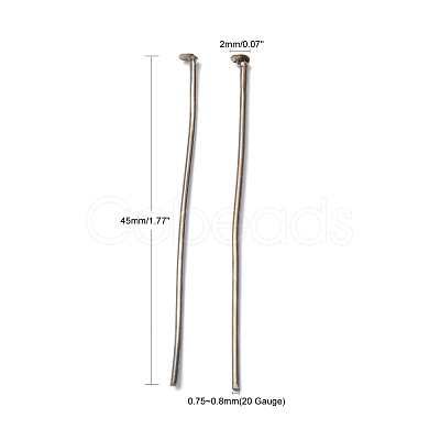 Iron Flat Head Pins X-HP4.5cm-1