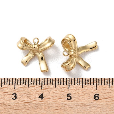 304 Stainless Steel Bowknot Charms High Polished X-STAS-L022-395G-02-1