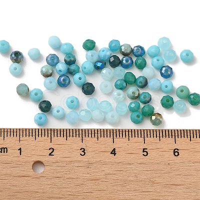 Electroplate Glass Beads GLAA-D020-01E-1