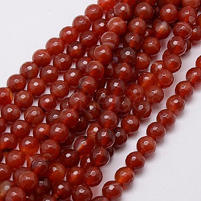Natural Agate Beads Strands G-G580-8mm-04-1