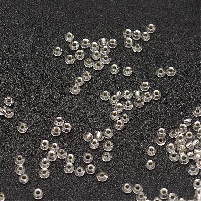 6/0 Transparent Glass Round Seed Beads X-SEED-J010-F6-21-1