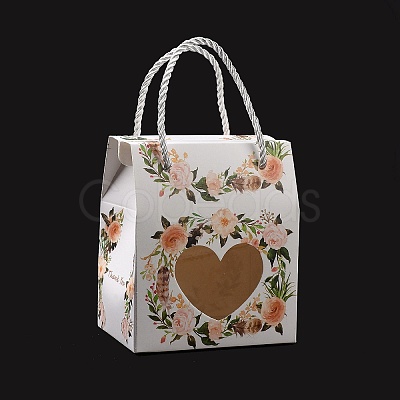 Rectangle Paper Gift Boxes with Handle Rope X1-CON-B010-02B-1