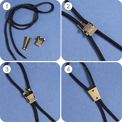 DIY Bolo Tie Making Kit DIY-GF0010-35AB-1