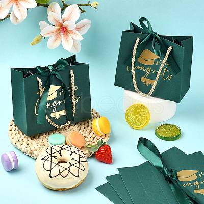Gold Stamping Graduation Cap Paper Gift Bags CARB-FZC0001-01C-1