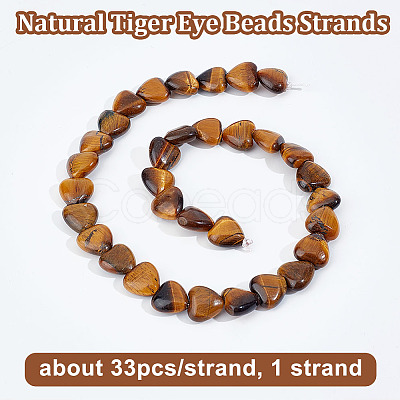 1 Strand Natural Tiger Eye Beads Strands G-OC0005-79-1