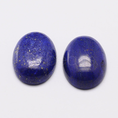 Dyed Oval Natural Lapis Lazuli Cabochons G-K020-20x15mm-02-1