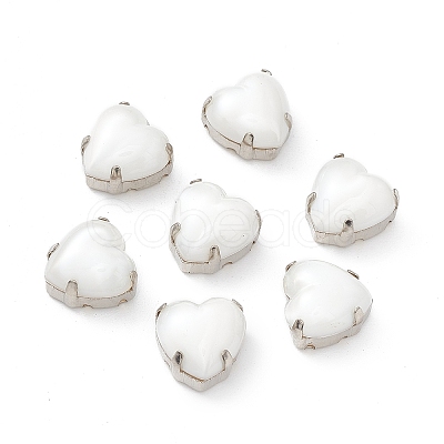 Heart Sew On Rhinestones OACR-E012-01P-07-1