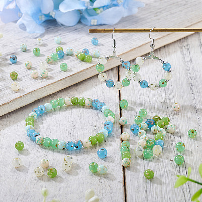 Picasso Baking Paint Glass Seed Beads SEED-TA0001-61A-1