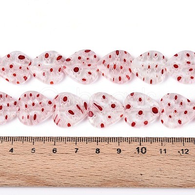 Handmade Millefiori Glass Beads Strands LAMP-T021-29A-1