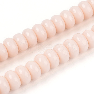 Opaque Solid Color Glass Beads Strands X-GLAA-ZX008-8mm-18H-1