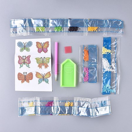 DIY Diamond Painting Stickers Kits For Kids DIY-F051-04-1