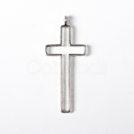 Tibetan Style Alloy Hollow Cross Pendants LS-EAA353Y-1