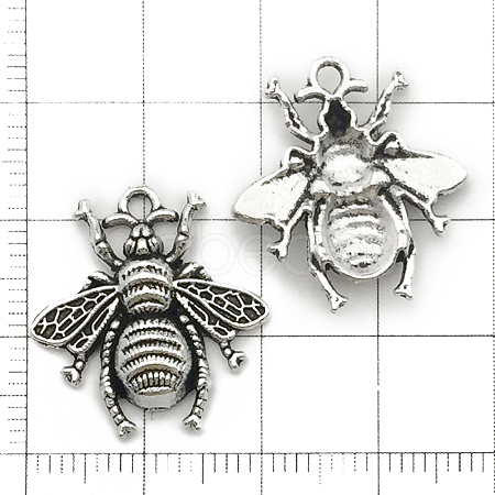 Bee Alloy Charm Pendant Mixed Honey Bee Charm Antique Alloy Insect Charm for Jewelry Making Crafts FIND-SZC0010-170-1