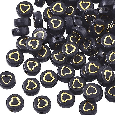 Opaque Acrylic Beads PACR-SZ0001-002B-1