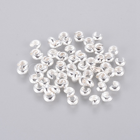 Brass Crimp Beads Covers KK-H290-NFS-NF-1
