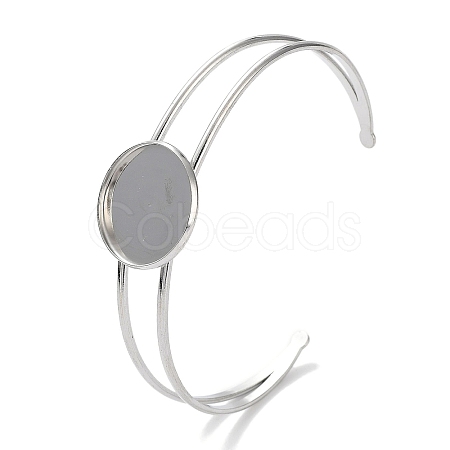 Non-Tarnish 304 Stainless Steel Bracelets Setting Making LS-BJEW-B090-03D-P-1