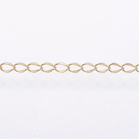 Handmade Ion Plating(IP) 304 Stainless Steel Curb Chains STAS-G038-11A-1