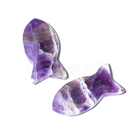 Natural Amethyst Pendants PW-WG34072-02-1