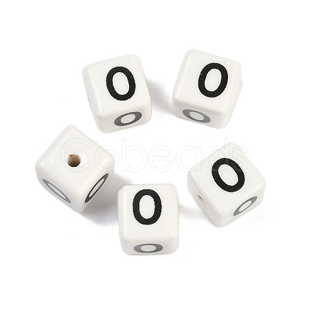 Porcelain Beads PORC-R003-08O-1