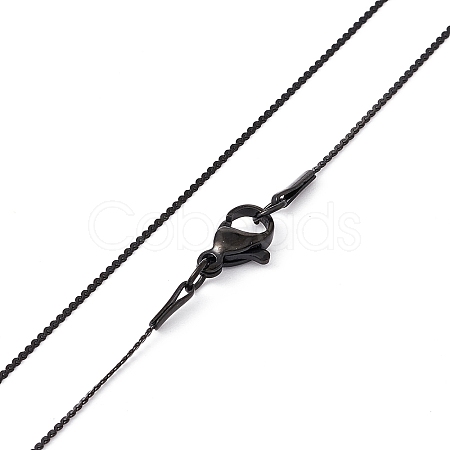 304 Stainless Steel Serpentine Chain Necklace for Men Women NJEW-G076-01C-EB-1