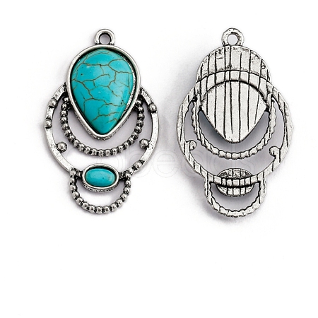 Synthetic Turquoise Pendants PW-WG18236-11-1