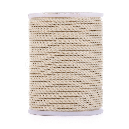 Round Waxed Polyester Cord YC-G006-01-1.0mm-12-1