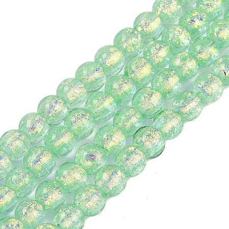 Handmade Foil Lampwork Beads Strands FOIL-K003-06A-06-1