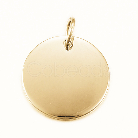 Smooth Surface 304 Stainless Steel Pendants STAS-H424-26G-1