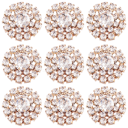 30Pcs Alloy Rhinestone Cabochons ALRI-GA0001-09KCG-1
